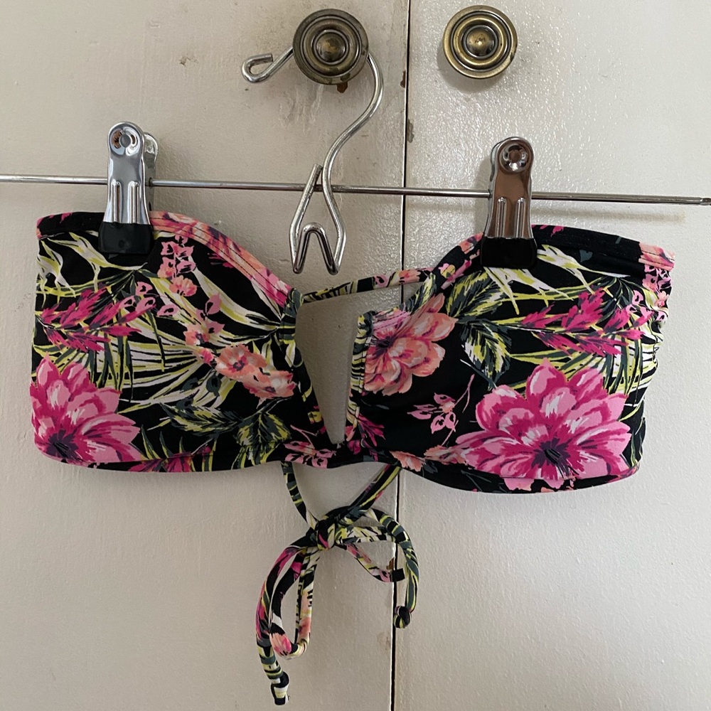 Pacsun Floral Tube Swim Top